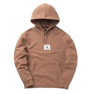 232. JORDAN Men's Statement Fleece Hoodie Archaeo Brown Large